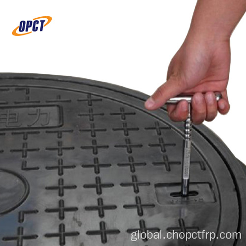 Composite Trench Cover Safety Protection Fiberglass SMC GRP manhole cover composite cable trench cover Manufactory